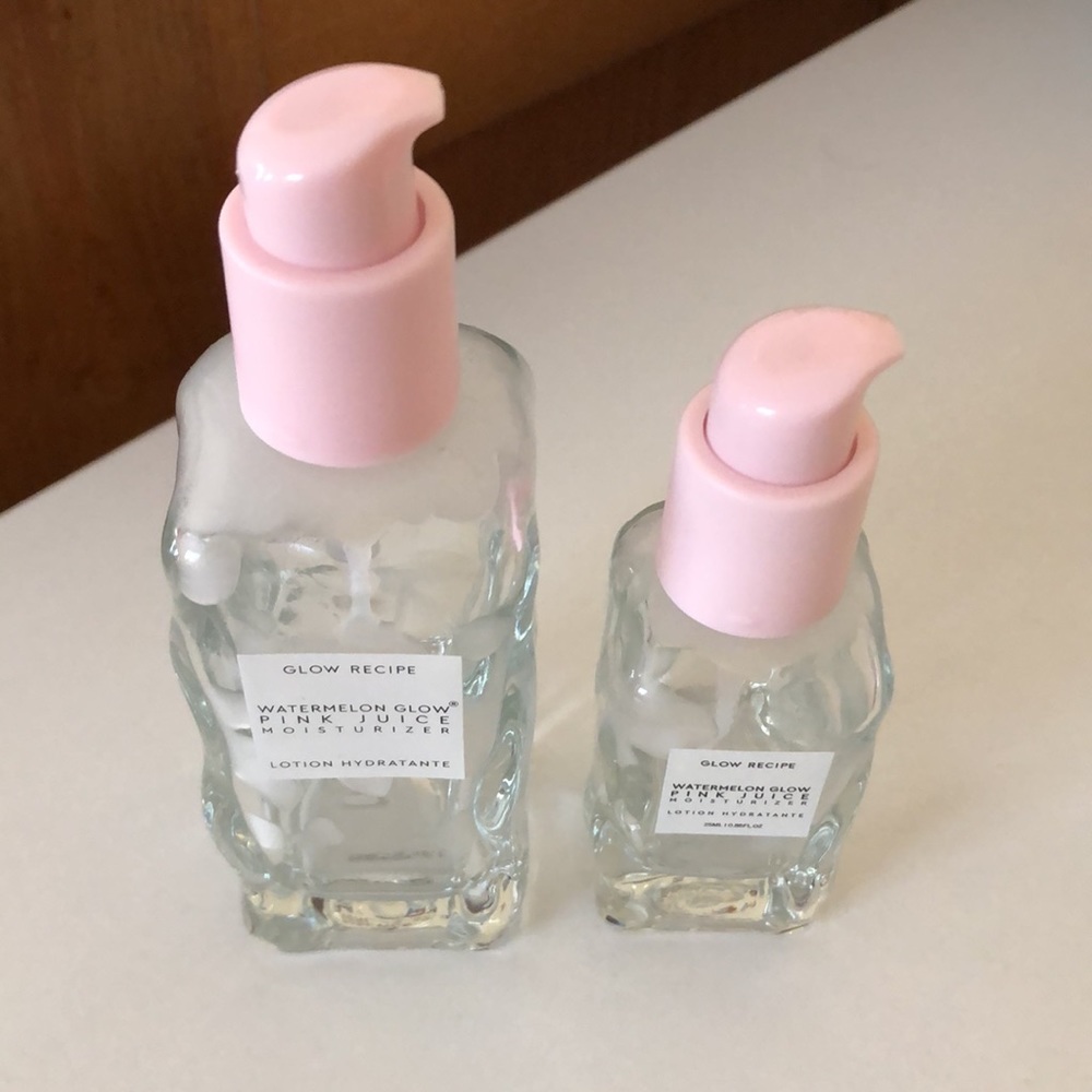 ♻️ ONE (60 mL) Reusable (Empty) Glass Bottle w/ Pumps by Glow Recipe